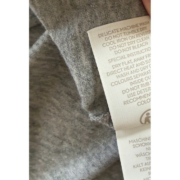 Boden Grey Black Metallic Polka Dot Long Sleeve Top Tunic Women's Size M Swing - Picture 7 of 10